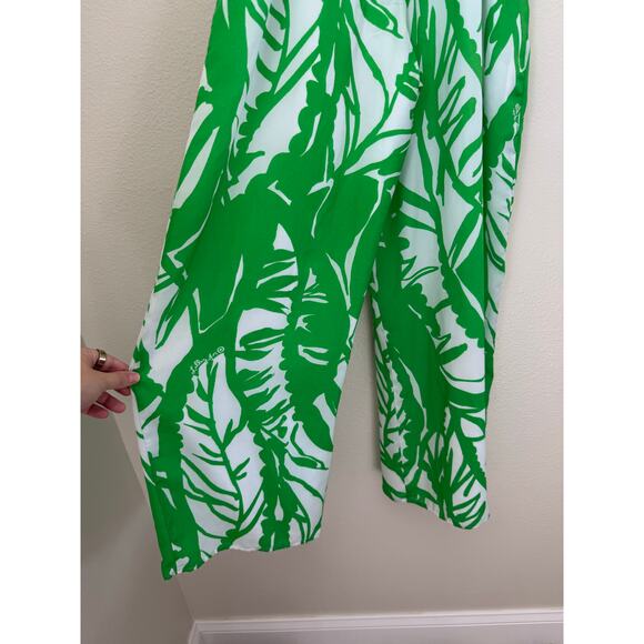 Lilly Pulitzer Target Boom Boom Green V-neck Sleeveless Jumpsuit Size Small - Picture 7 of 8